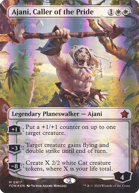 Ajani, Caller of the Pride - Foundations Mythic Card