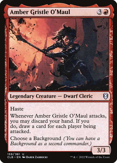 Amber Gristle O'Maul - Commander Legends: Battle for Baldur's Gate Uncommon Card