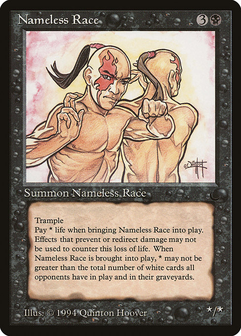 Nameless Race - The Dark Rare Card