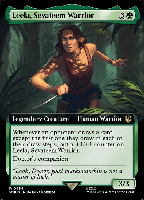 Leela, Sevateem Warrior - Doctor Who Rare Card