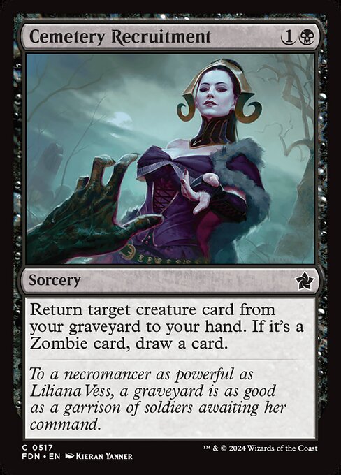 Cemetery Recruitment - Foundations Common Card