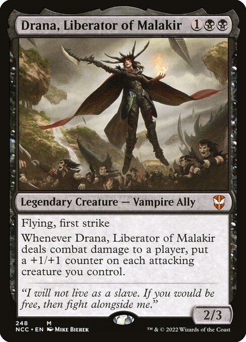 Drana, Liberator of Malakir - New Capenna Commander Mythic Card
