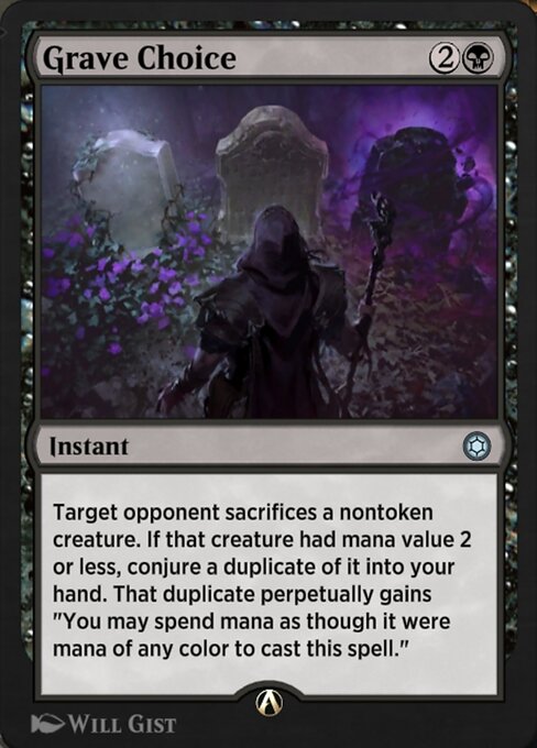 Grave Choice - Alchemy Horizons: Baldur's Gate Uncommon Card