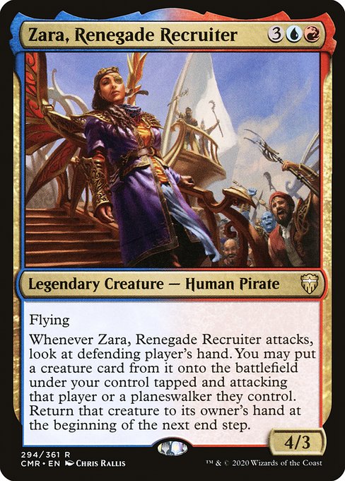 Zara, Renegade Recruiter - Commander Legends Rare Card