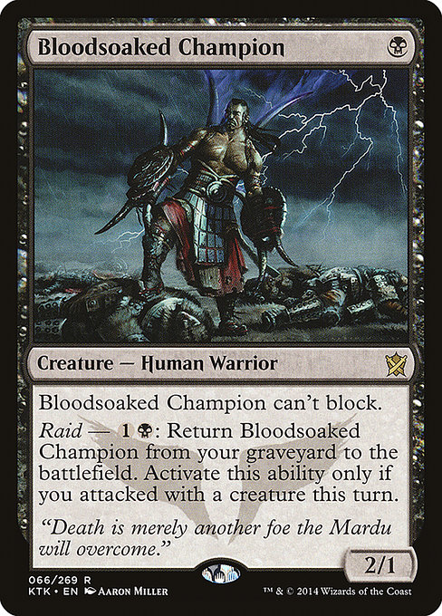 Bloodsoaked Champion - Khans of Tarkir Rare Card
