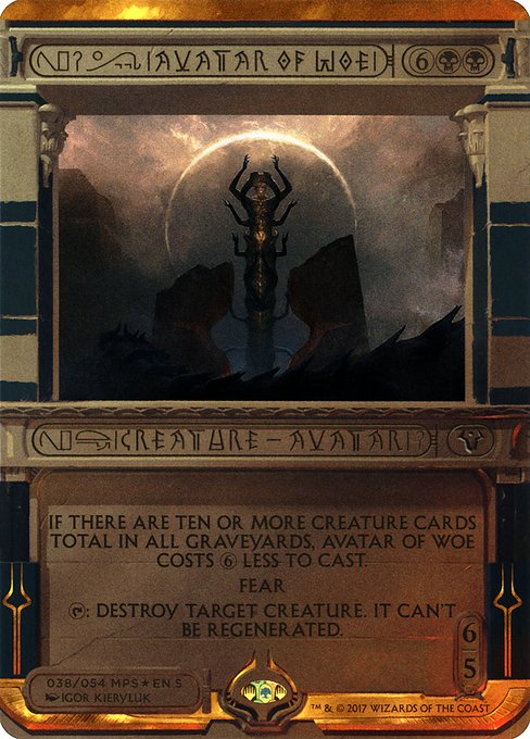 Avatar of Woe - Amonkhet Invocations Special Card