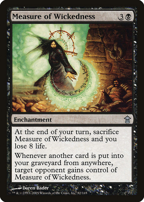 Measure of Wickedness - Saviors of Kamigawa Uncommon Card