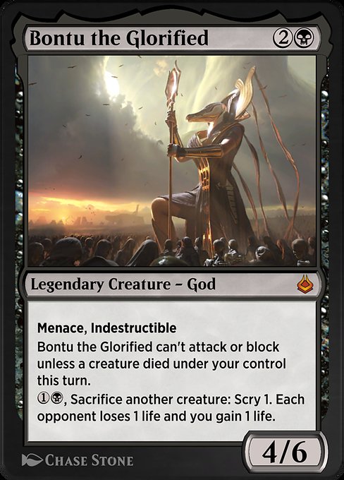 Bontu the Glorified - Amonkhet Remastered Mythic Card