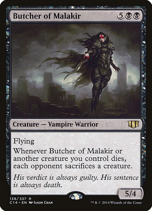 Butcher of Malakir - Commander 2014 Rare Card