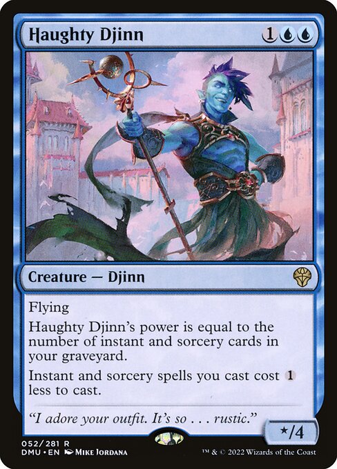 Haughty Djinn - Dominaria United Rare Card