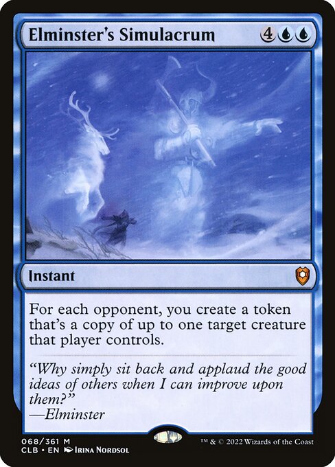 Elminster's Simulacrum - Commander Legends: Battle for Baldur's Gate Mythic Card