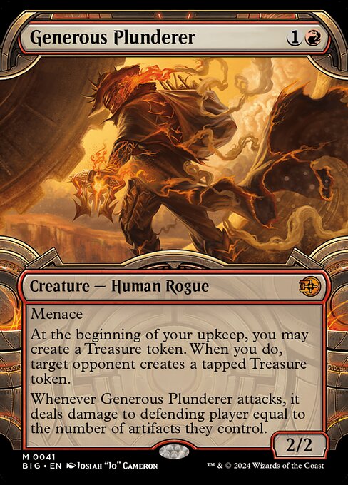 Generous Plunderer - The Big Score Mythic Card