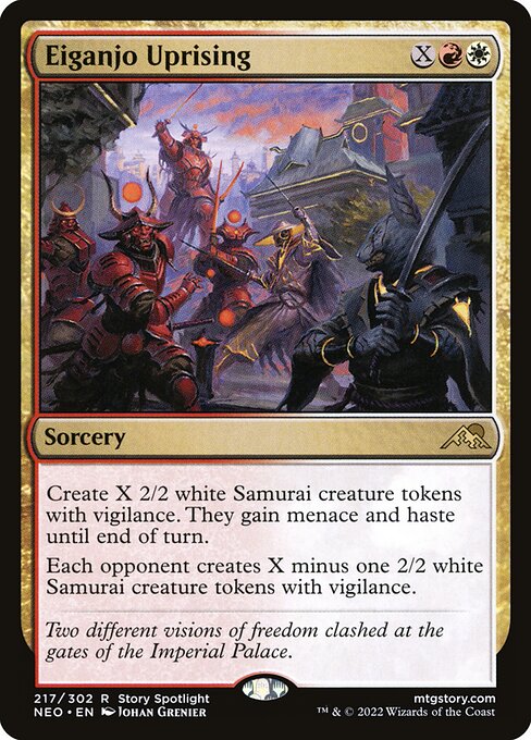 Eiganjo Uprising - Kamigawa: Neon Dynasty Rare Card