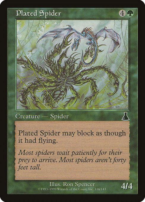 Plated Spider - Urza's Destiny Common Card