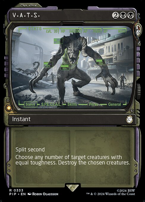 V.A.T.S. - Fallout Rare Card