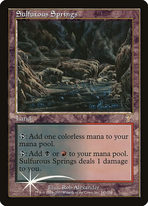 Sulfurous Springs - Seventh Edition Rare Card