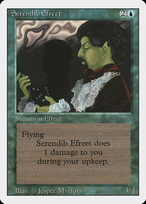 Serendib Efreet - Revised Edition Rare Card