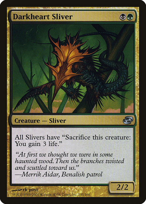 Darkheart Sliver - Planar Chaos Uncommon Card