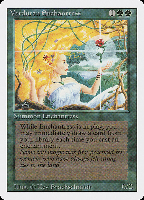 Verduran Enchantress - Revised Edition Rare Card