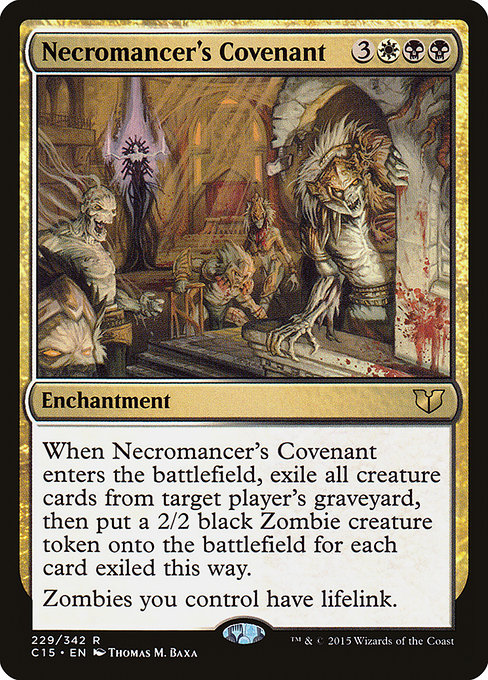 Necromancer's Covenant - Commander 2015 Rare Card