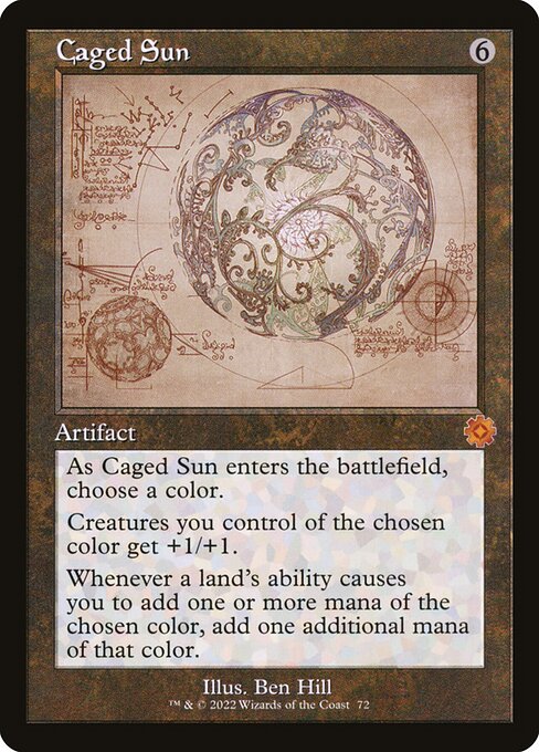 Caged Sun - The Brothers' War Retro Artifacts Mythic Card