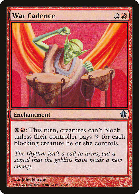 War Cadence - Commander 2013 Uncommon Card