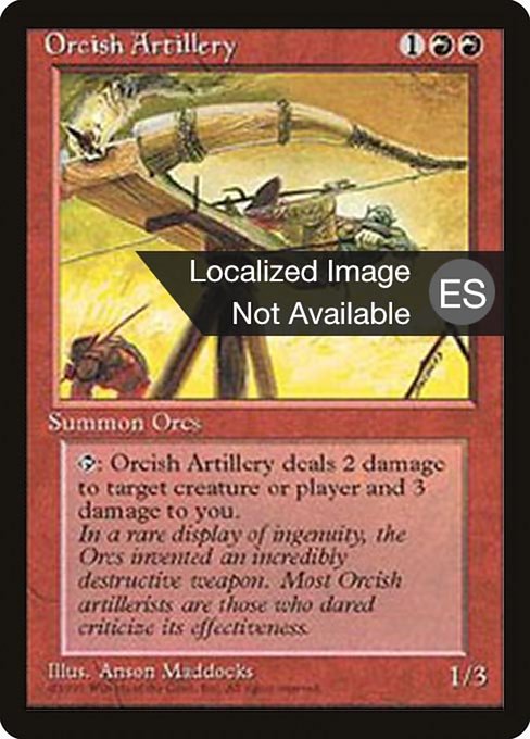 Orcish Artillery - Fourth Edition Foreign Black Border Uncommon Card