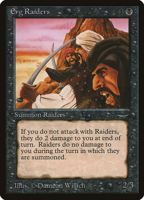Erg Raiders - Arabian Nights Common Card