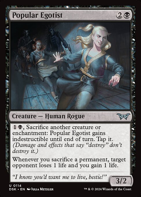 Popular Egotist - Duskmourn: House of Horror Uncommon Card