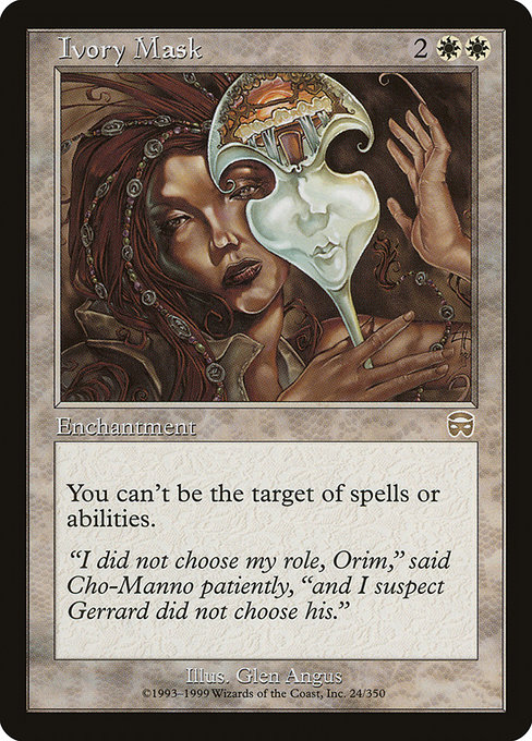 Ivory Mask - Mercadian Masques Rare Card