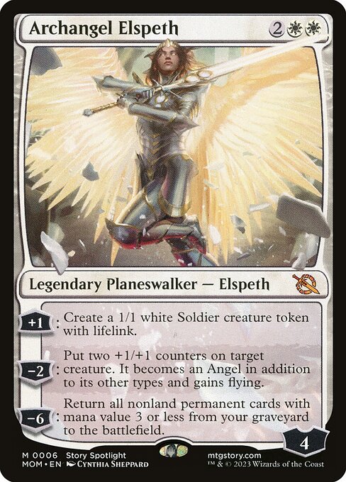 Archangel Elspeth - March of the Machine Mythic Card