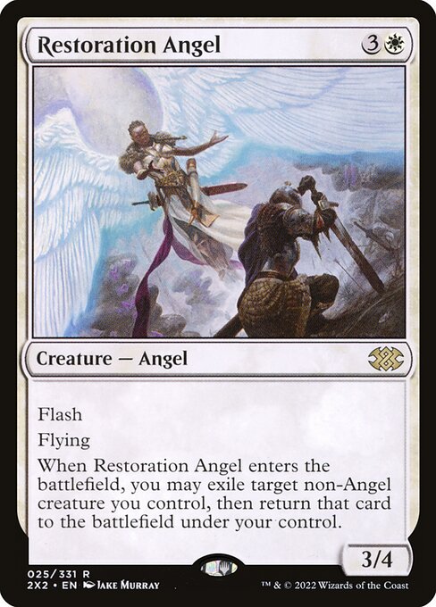 Restoration Angel - Double Masters 2022 Rare Card