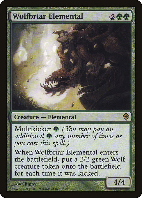 Wolfbriar Elemental - Worldwake Rare Card