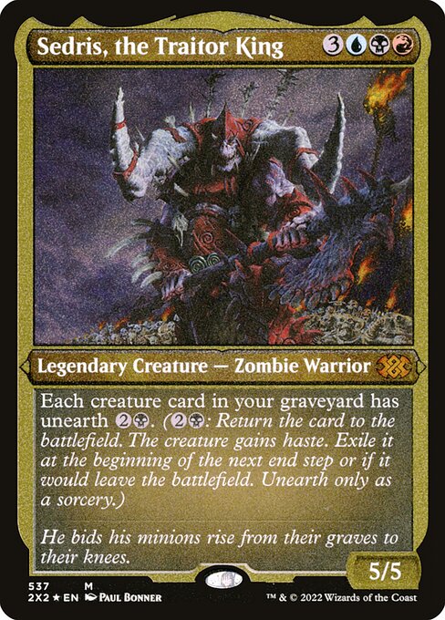 Sedris, the Traitor King - Double Masters 2022 Mythic Card
