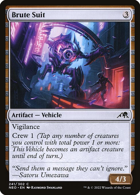 Brute Suit - Kamigawa: Neon Dynasty Common Card