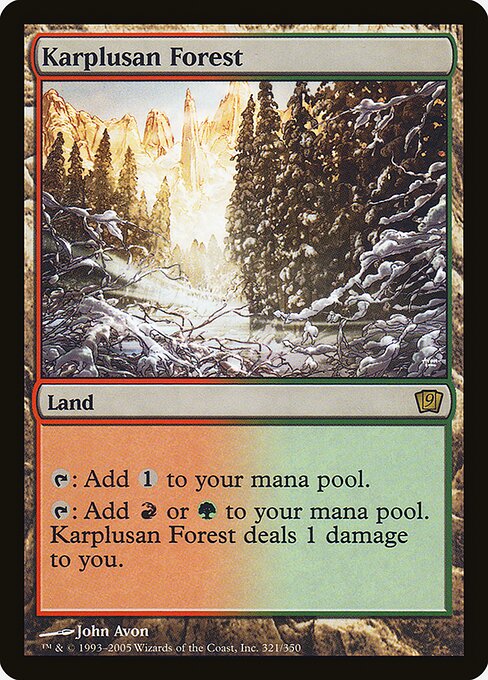 Karplusan Forest - Ninth Edition Rare Card