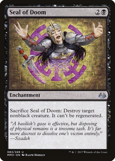 Seal of Doom - Modern Masters 2017 Uncommon Card