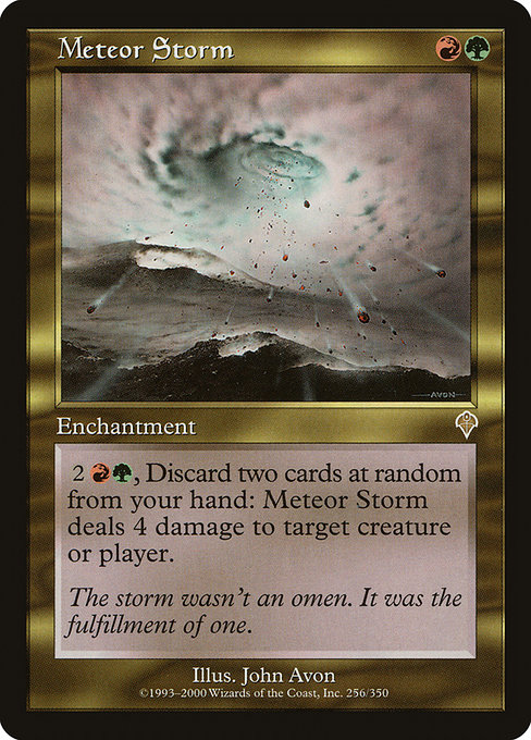 Meteor Storm - Invasion Rare Card