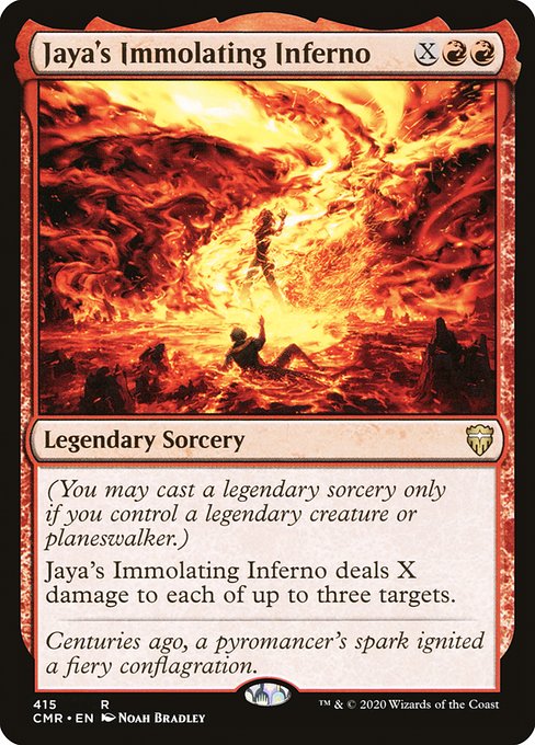 Jaya's Immolating Inferno - Commander Legends Rare Card