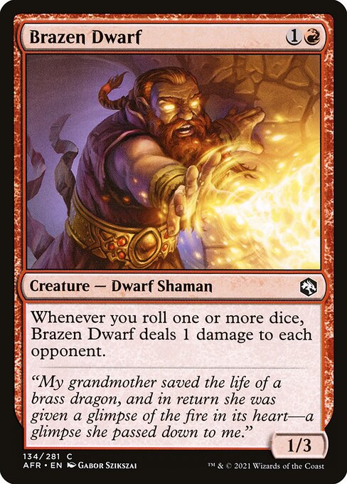 Brazen Dwarf - Adventures in the Forgotten Realms Common Card