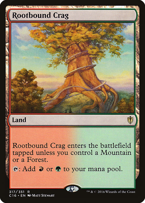 Rootbound Crag - Commander 2016 Rare Card