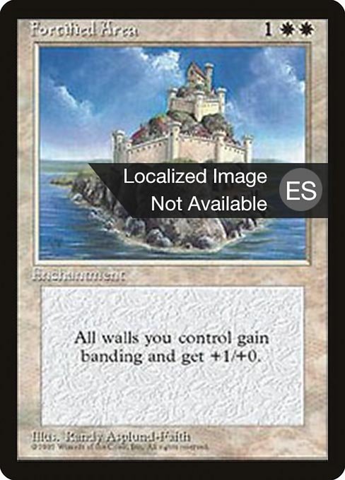 Fortified Area - Fourth Edition Foreign Black Border Common Card