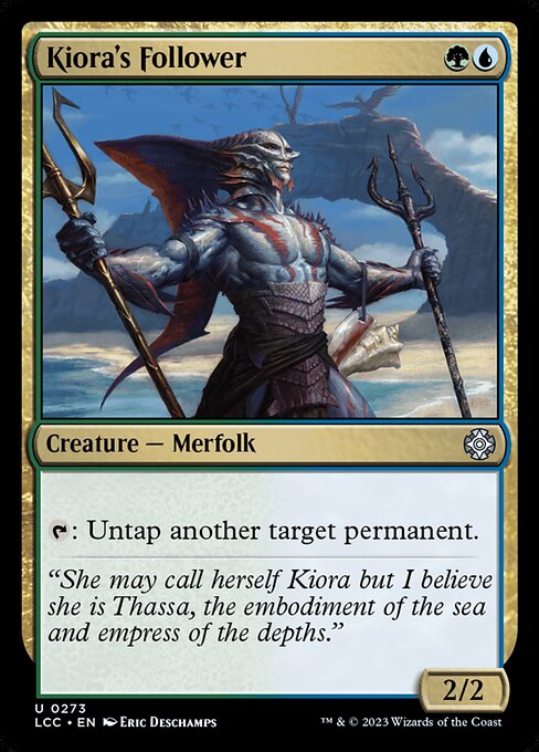 Kiora's Follower - The Lost Caverns of Ixalan Commander Uncommon Card