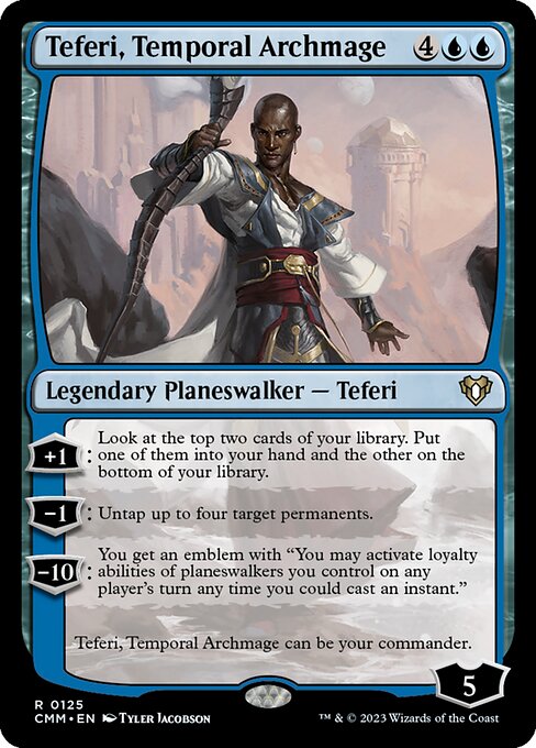 Teferi, Temporal Archmage - Commander Masters Rare Card