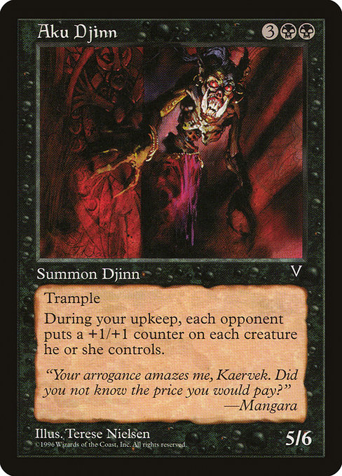 Aku Djinn - Visions Rare Card