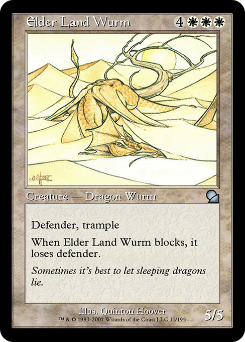 Elder Land Wurm - Masters Edition Uncommon Card