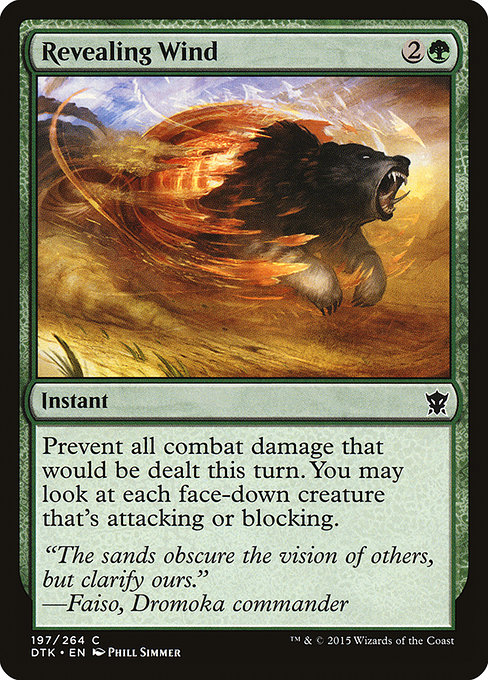 Revealing Wind - Dragons of Tarkir Common Card