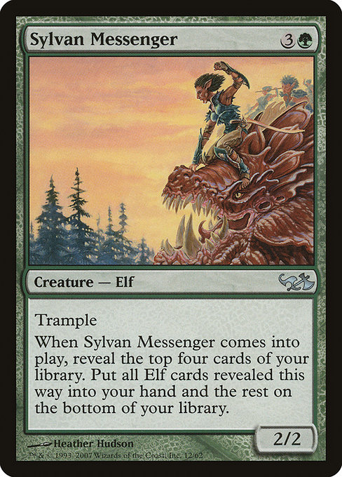 Sylvan Messenger - Duel Decks: Elves vs. Goblins Uncommon Card