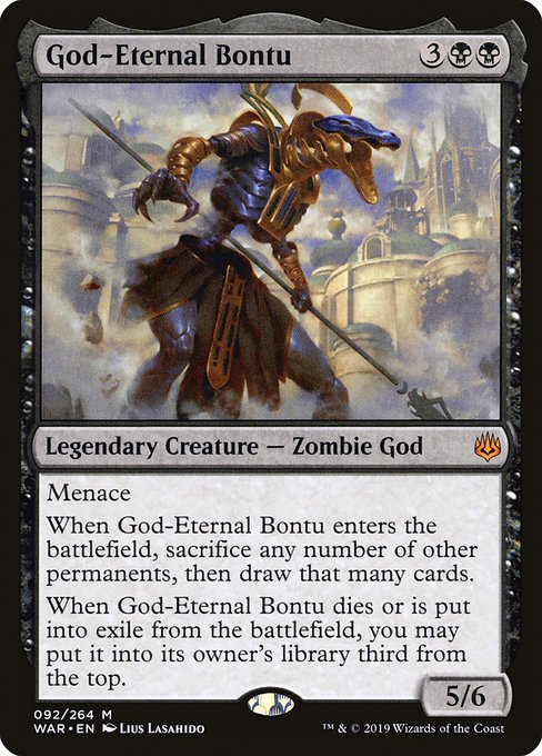 God-Eternal Bontu - War of the Spark Mythic Card