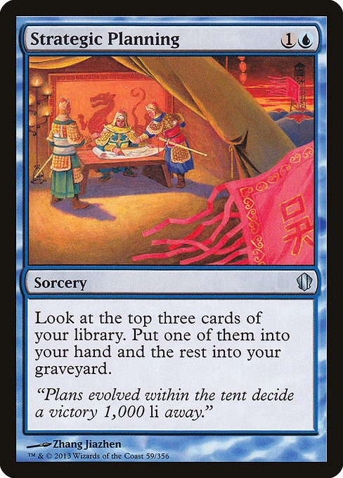 Strategic Planning - Commander 2013 Uncommon Card